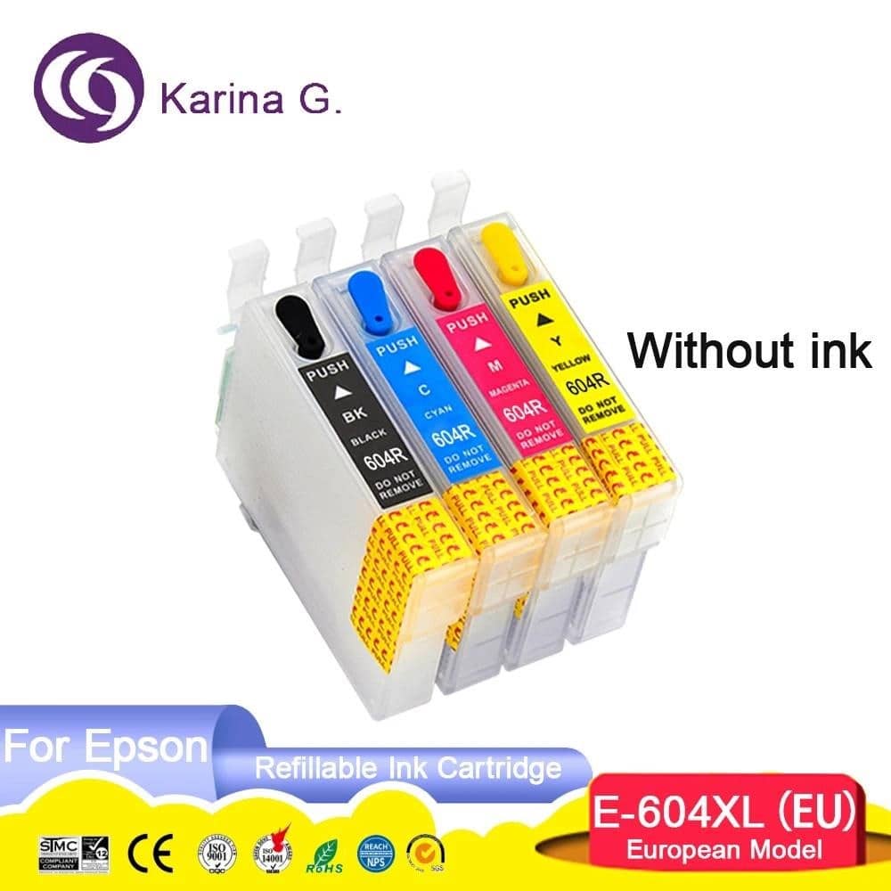 604 T604XL Порожній багаторазовий чорнильний картридж для Epson XP
