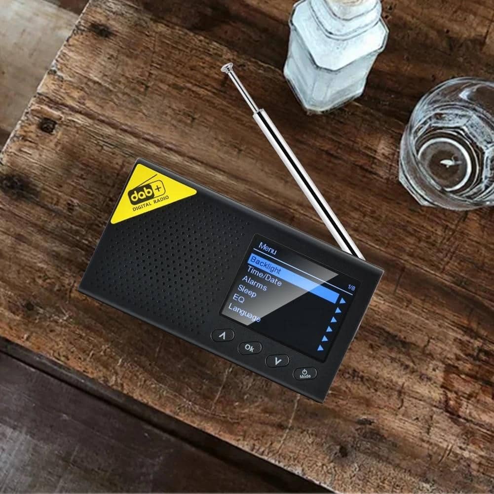 DAB FM-аудіоприймач Цифрове радіо Стерео Bluetooth 5.0 РК-дисплей