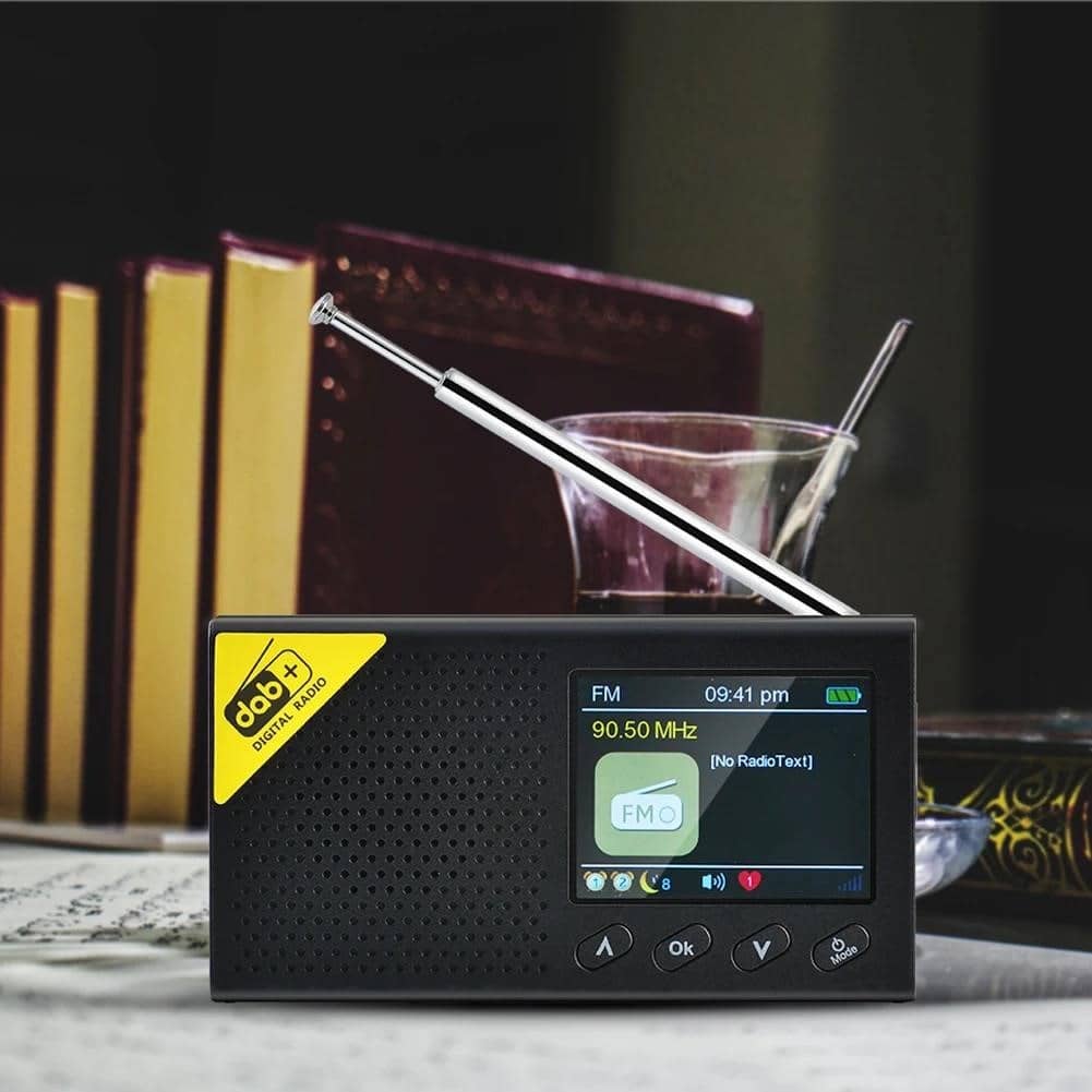 DAB FM-аудіоприймач Цифрове радіо Стерео Bluetooth 5.0 РК-дисплей