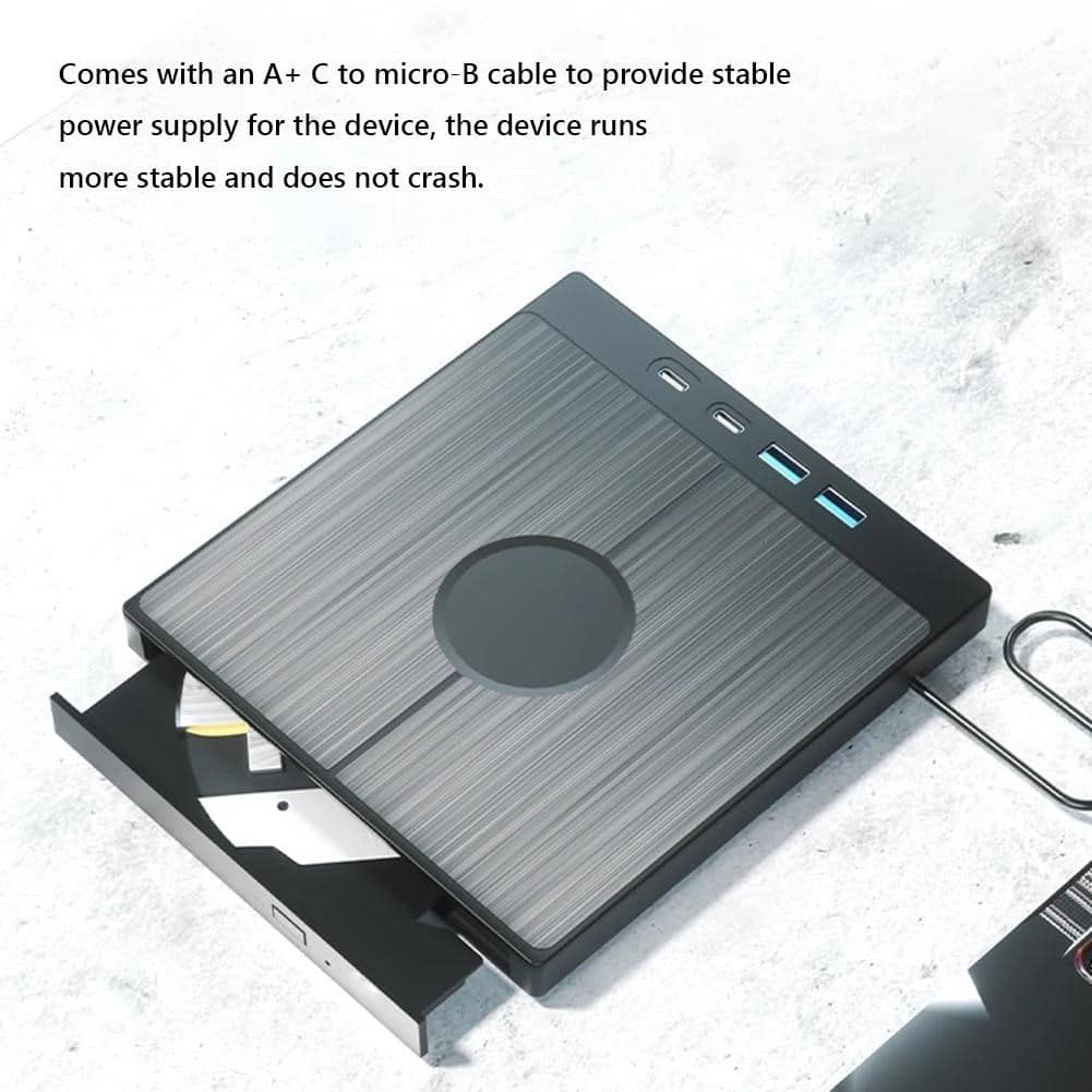 7 в 1 USB 3.0 TypeC Зовнішній CD DVD RW Привід Записувач Зчитувач