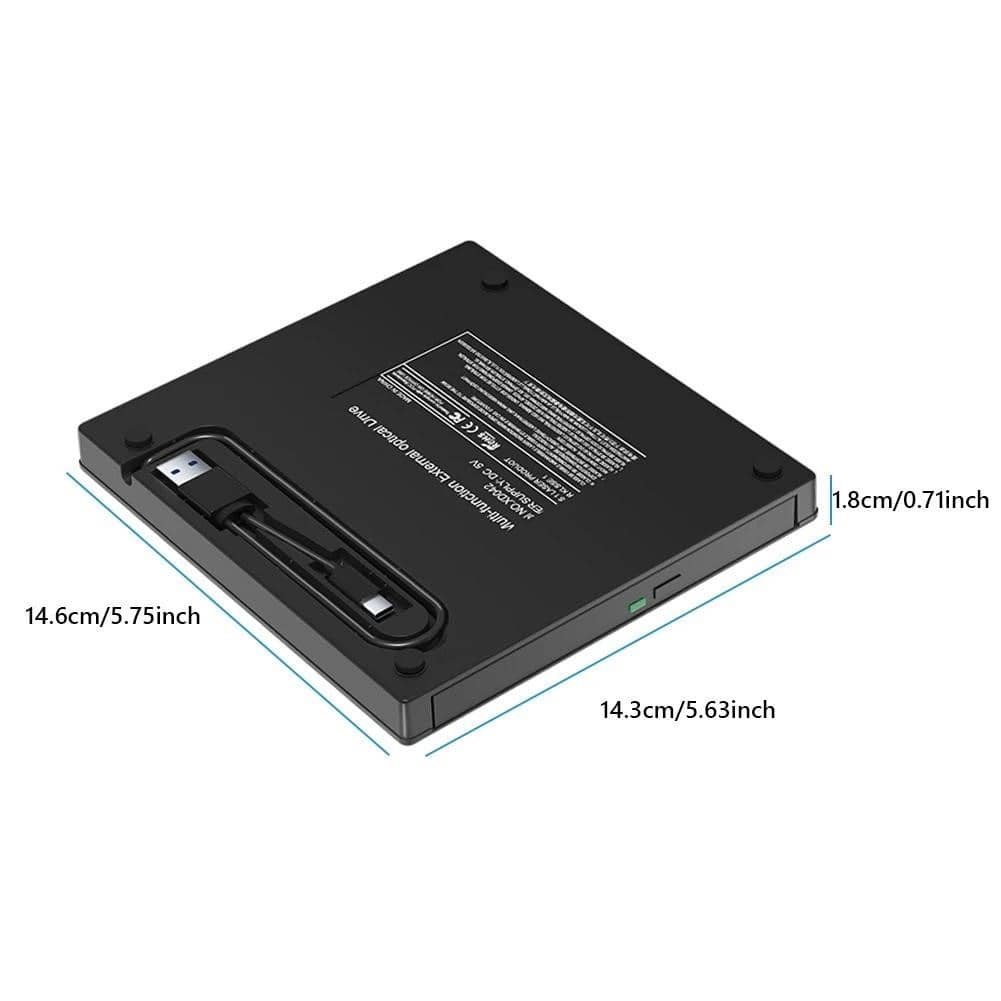 7 в 1 USB 3.0 TypeC Зовнішній CD DVD RW Привід Записувач Зчитувач