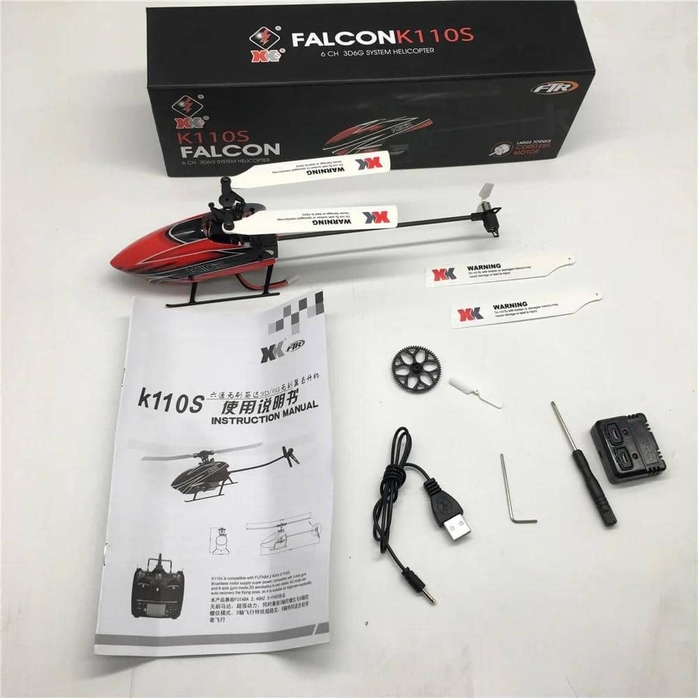 Wltoys XK K110s RC вертоліт BNF NO контролер 6CH 3D 6G безщіточна