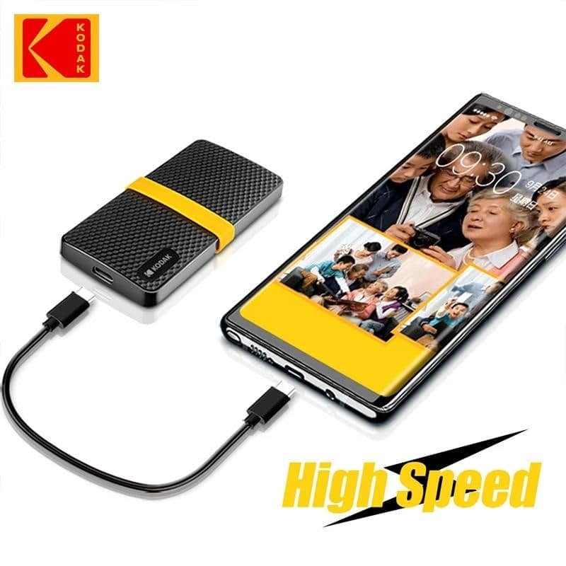 Kodak X200 Portable SSD 2TB 1TB USB 3.1 Type C Hard Disk 512GB
