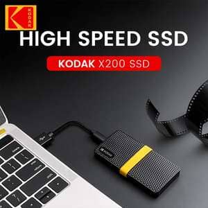 Kodak X200 Pro Portable SSD 2TB 1TB USB 3.1 Type-C Hard Disk 512GB